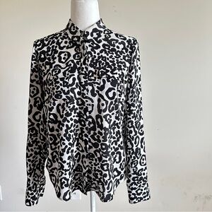 Ann Taylor Leopard Print Blouse – Size 4